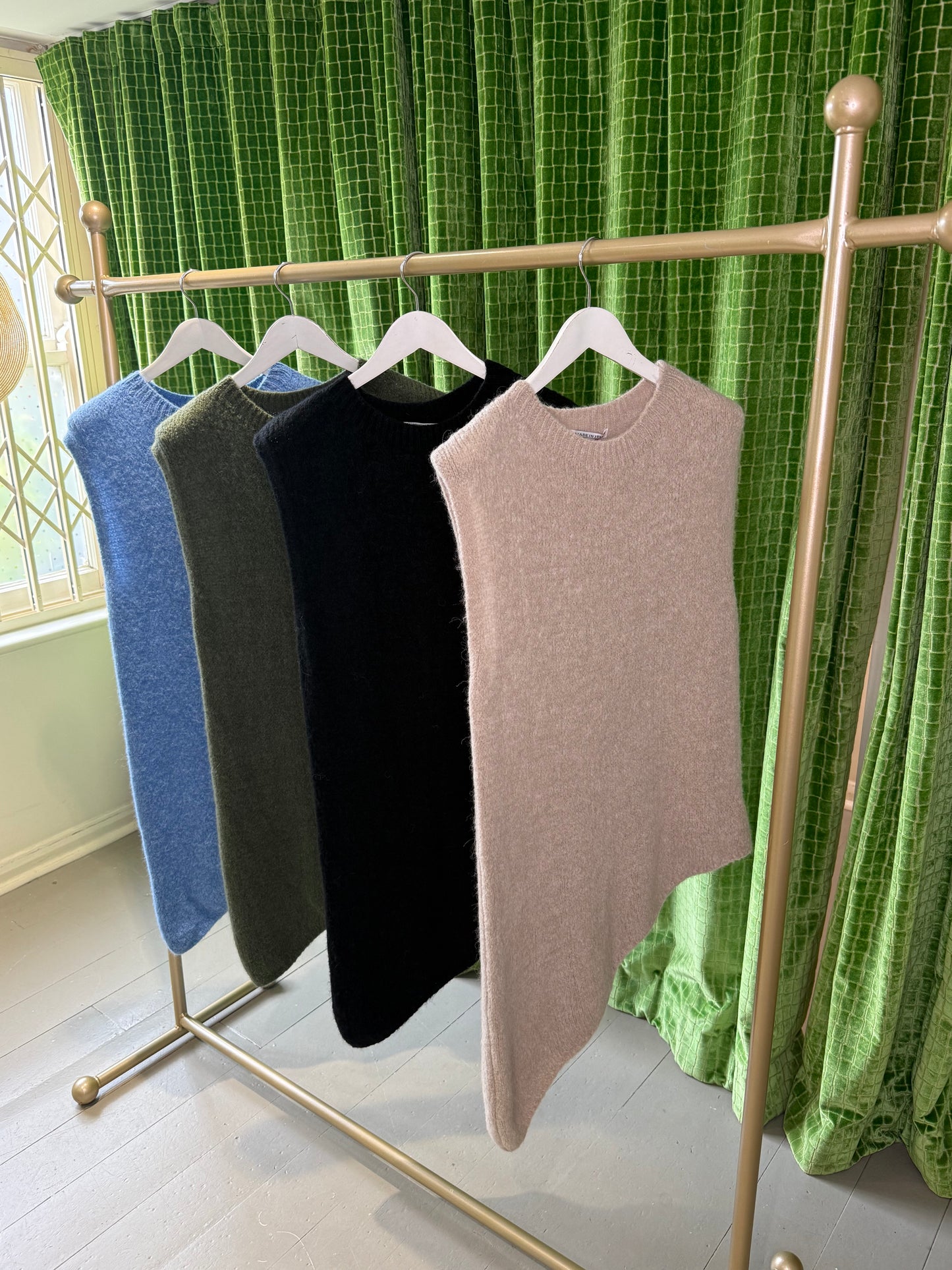 Asymmetrical Sleeveless Knit Tunic