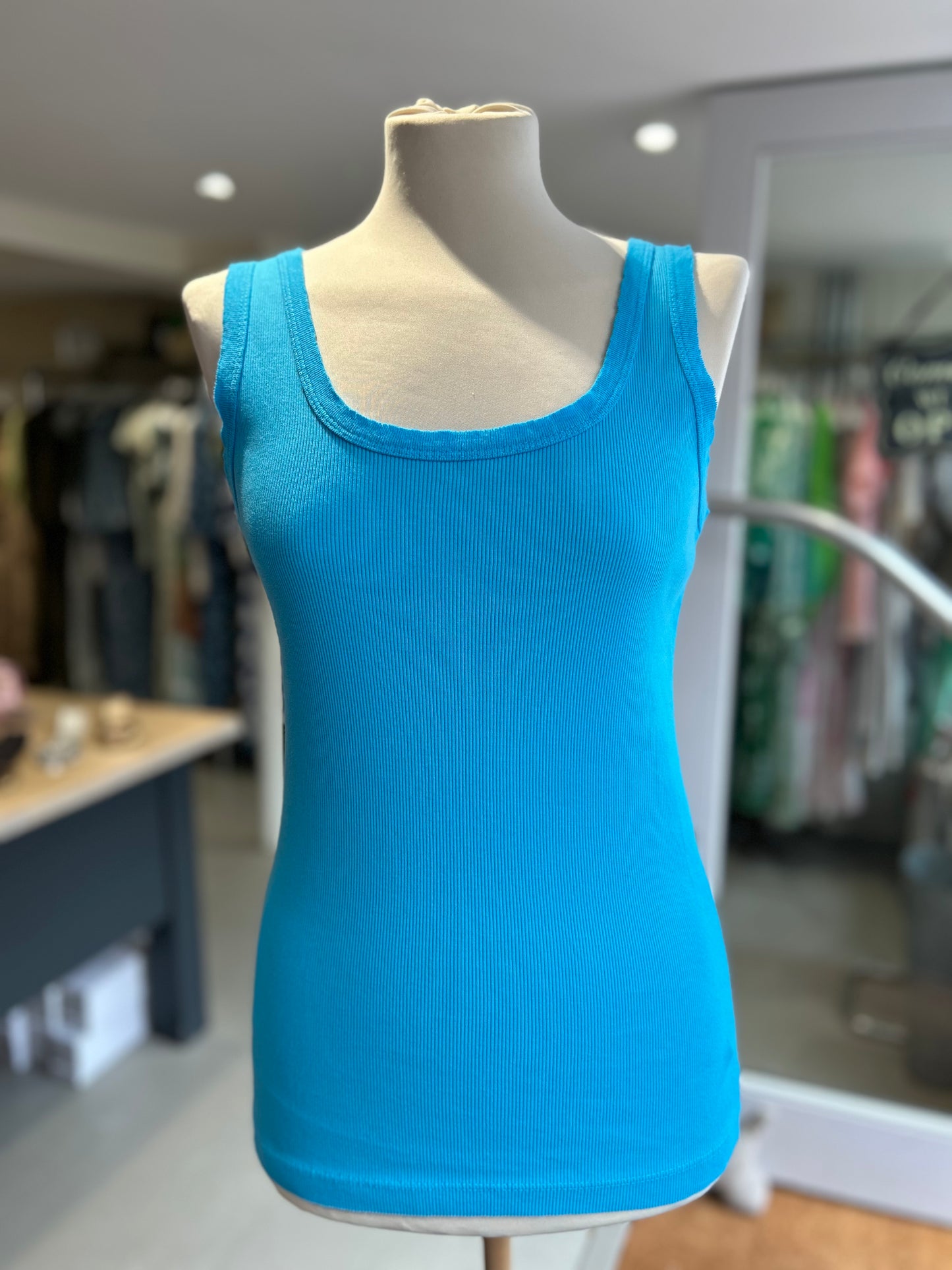 Basic Vest Top - Blue