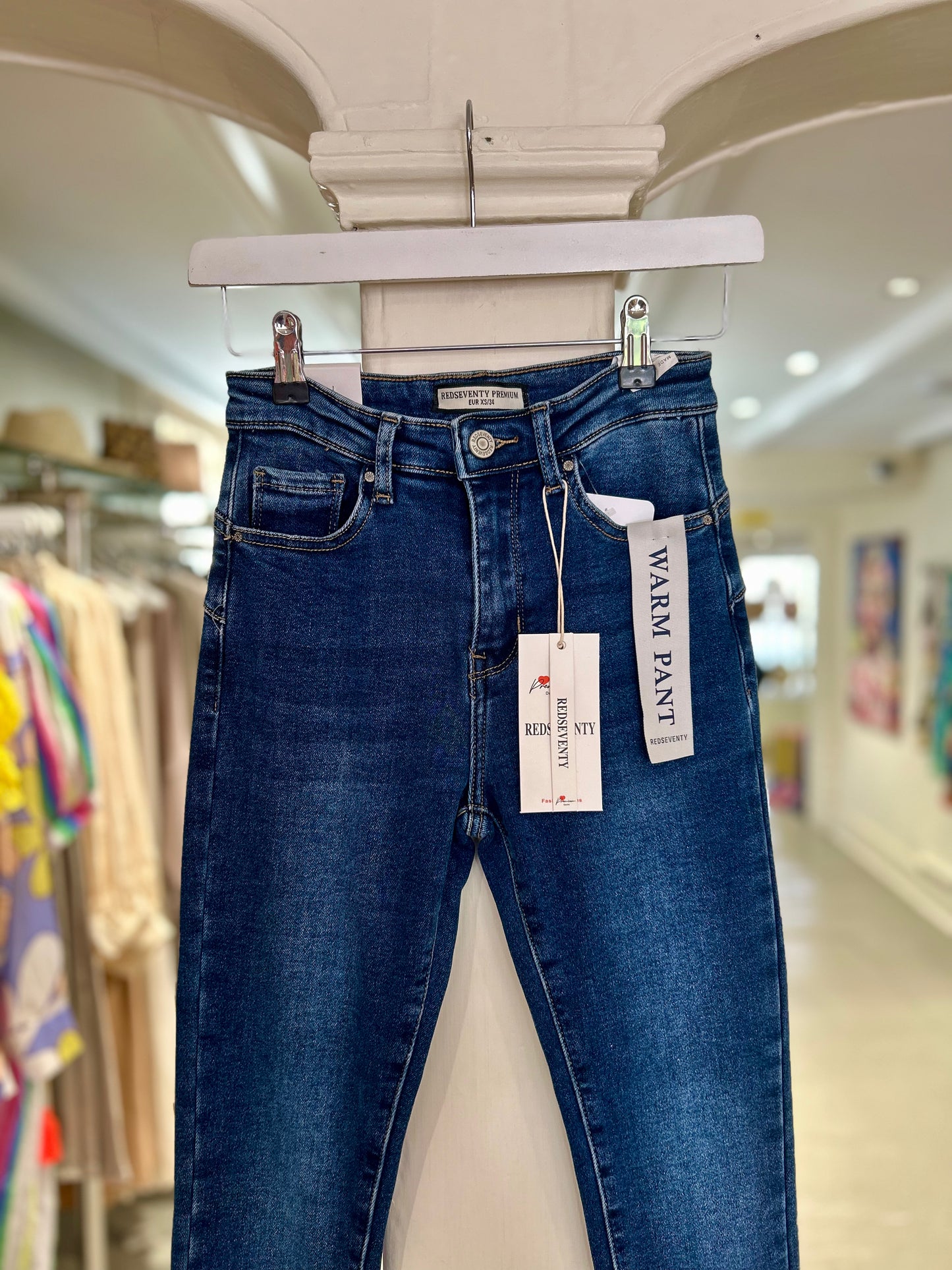 High Waisted Skinny Jeans - Dark Wash