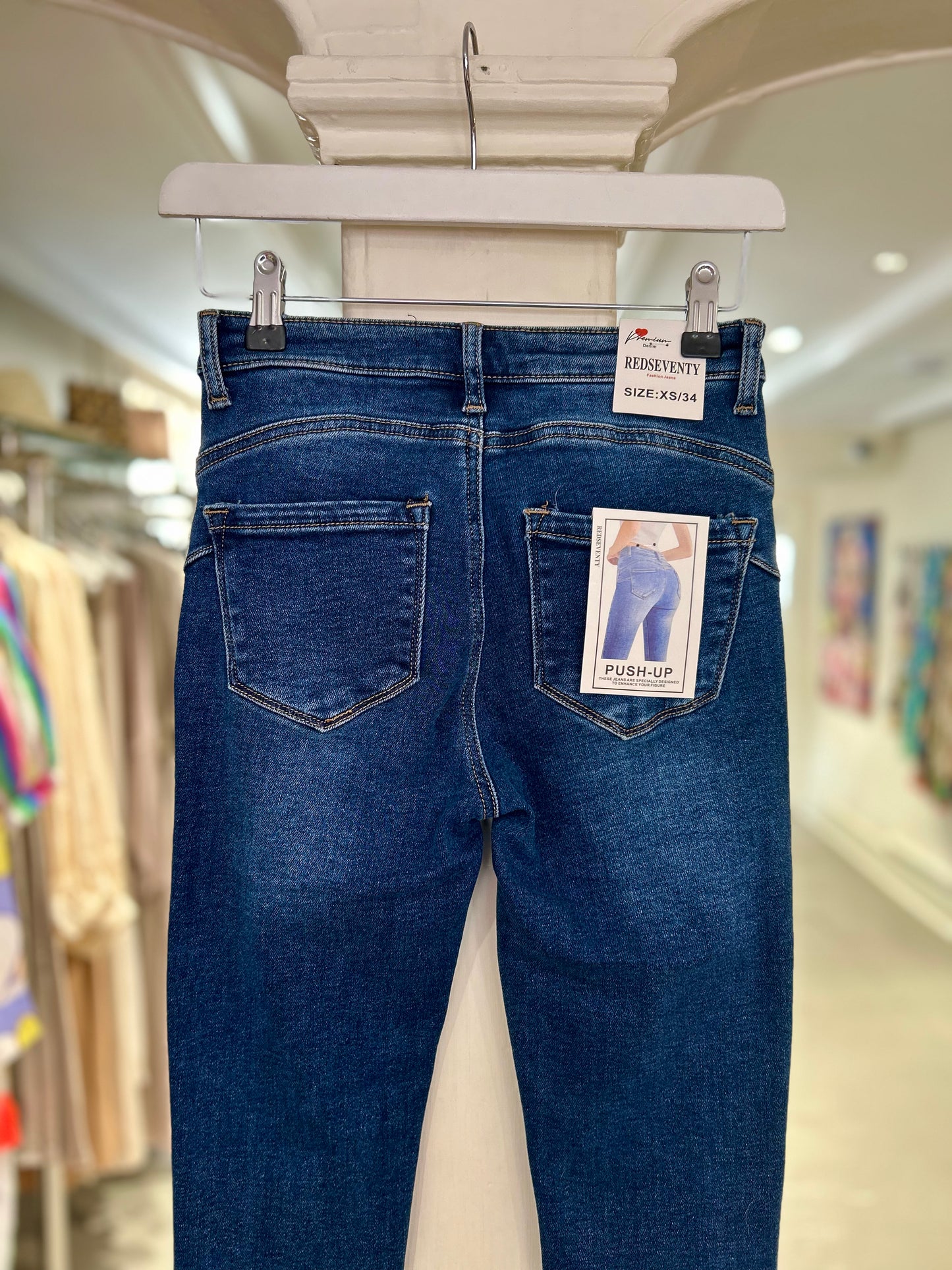 High Waisted Skinny Jeans - Dark Wash