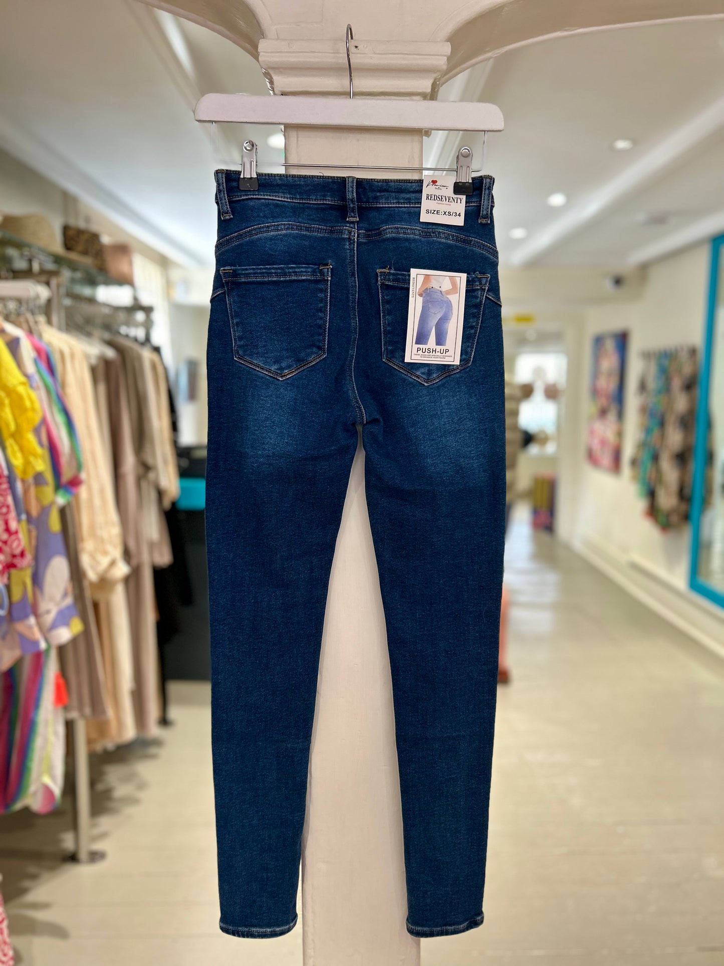 High Waisted Skinny Jeans - Dark Wash