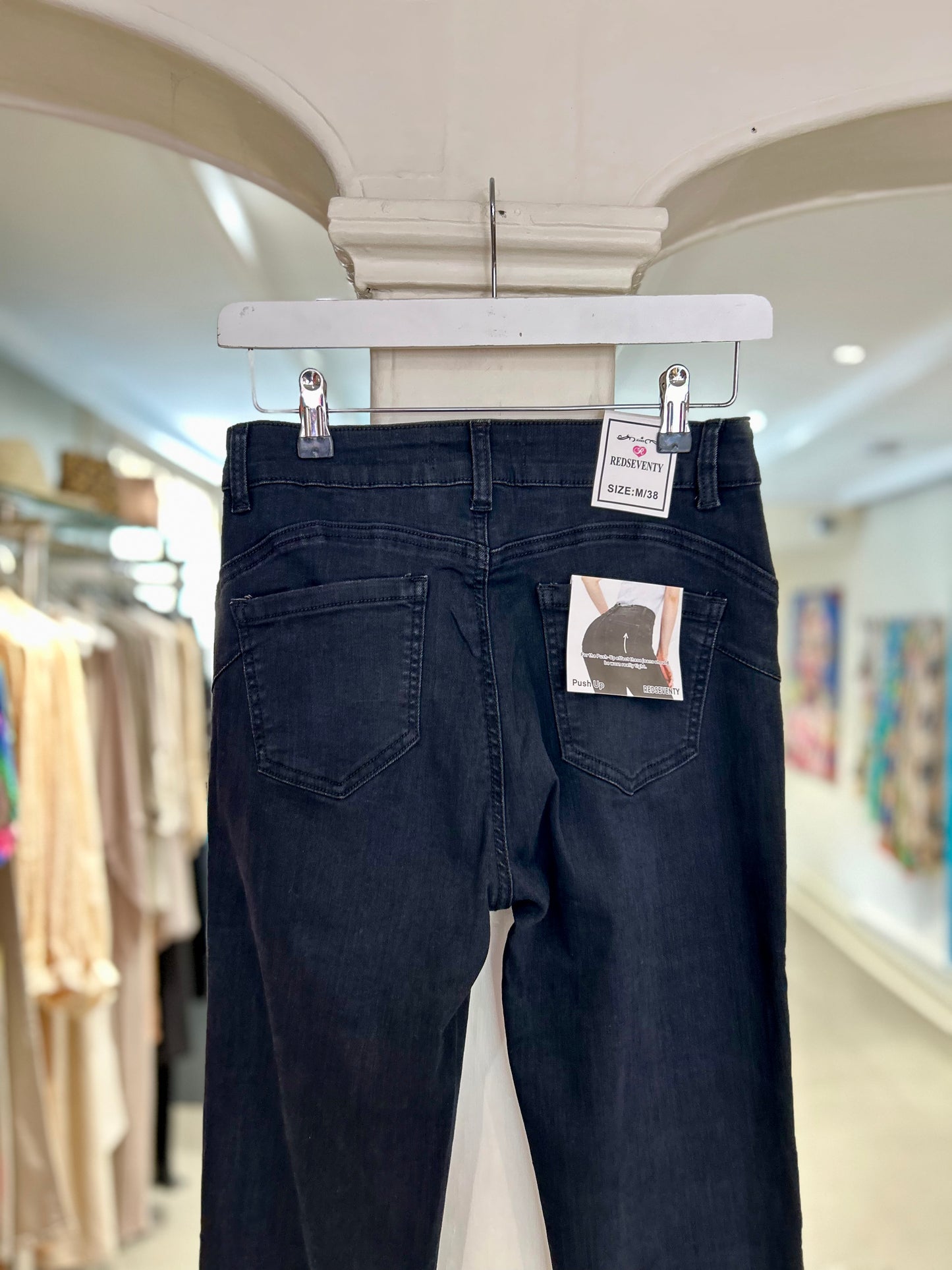 High Waisted Flared Jeans - Black