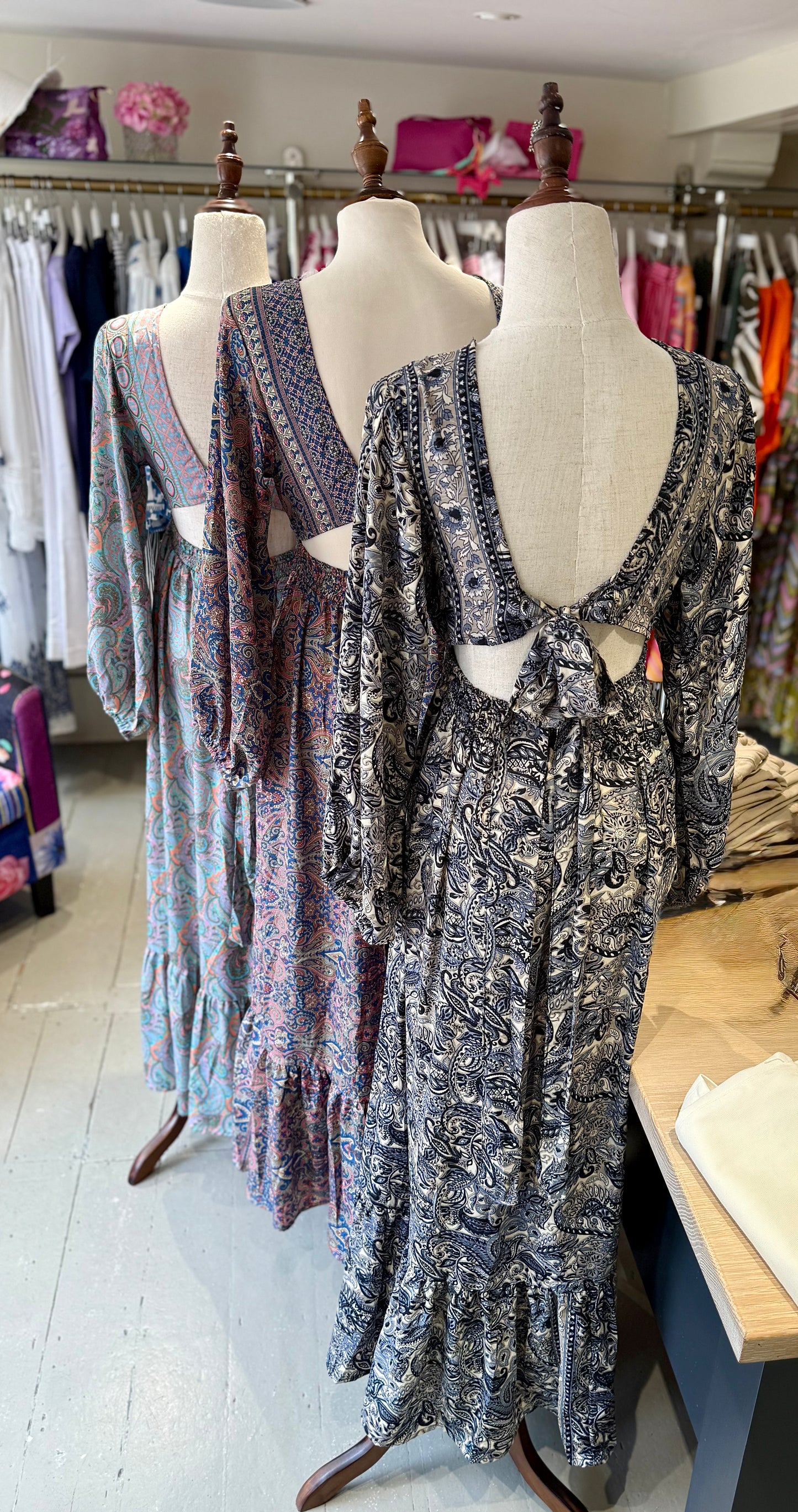 Long Sleeve Silk Maxi Dress