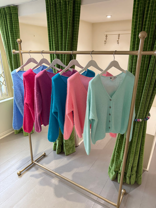 Wool Mix Button Down Cardigan